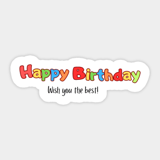 Happy Birthday Sticker